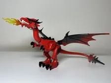 LEGO Castle Red Dragon dragon04 70403 Dragon Mountain Complete Assembly Genuine