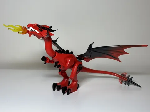 LEGO Castle Red Dragon dragon04 70403 Dragon Mountain Complete Assembly Genuine
