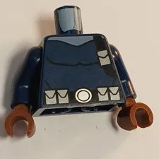 LEGO Marvel Super Heroes Nick Fury Minifigure SH056 (Torso Only) Blue Suit 