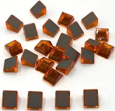 Lego 25 New Trans-Orange Slopes 30 1 x 1 x 2/3 with Dark Bluish Gray Parts