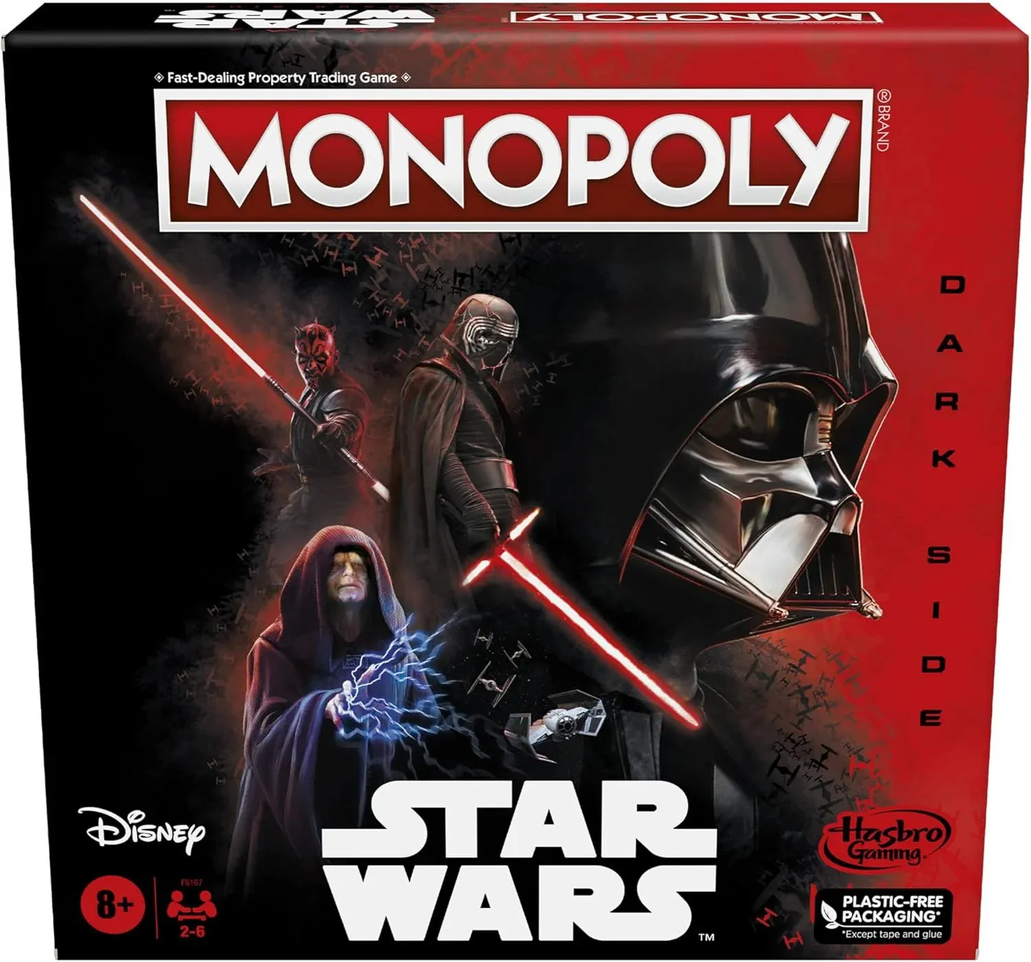 NEW Damaged Box Hasbro Gaming Monopoly: Star Wars Dark Side Edition Board Game