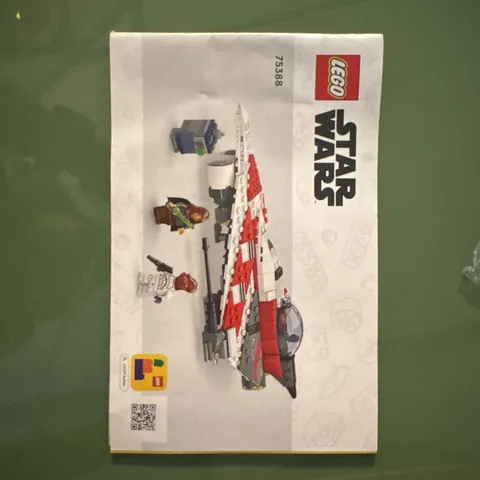 Lego 75388 Star Wars Jedi Bob's Starfighter Instruction MANUAL English FREE SHIP