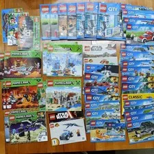 LEGO Manual Lot Instruction Manuals Booklets MINECRAFT, CITY, Star Wars