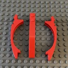 Lego Lot Red Brick Arch 8 x 1 x 1 2/3 Curved 50967 (lot of 3)