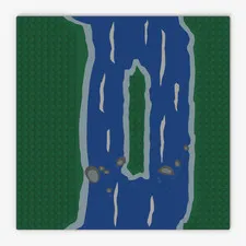 LEGO ® baseplate: 309p02 - green - used