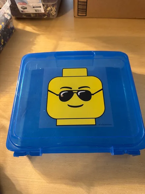LEGO IRIS Blue Snap Case Storage Drawer - used