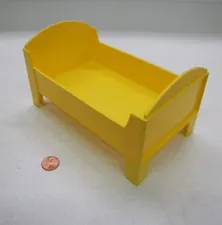 Lego Duplo All Yellow Large Bed for Bedroom 7 inches Education Large Doll 2003