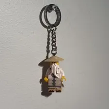 LEGO Ninjago Master Sensei Wu Minifigure Keychain