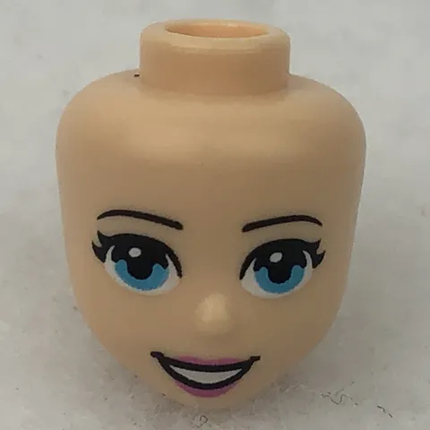 LEGO 37592 Light Nougat Mini Doll, Head Friends W/ Medium Azure Eyes, Pink Lips