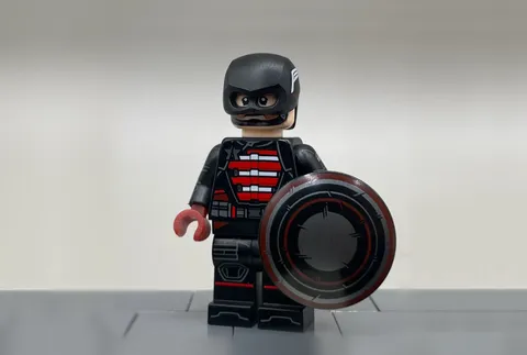 LEGO Marvel ChipChip Custom John Walker US Agent Dark Operative Minifigure NEW