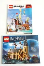 2 Lego Manuals The Angry Birds Movie 75825 & Good Condition Harry Potter 75952