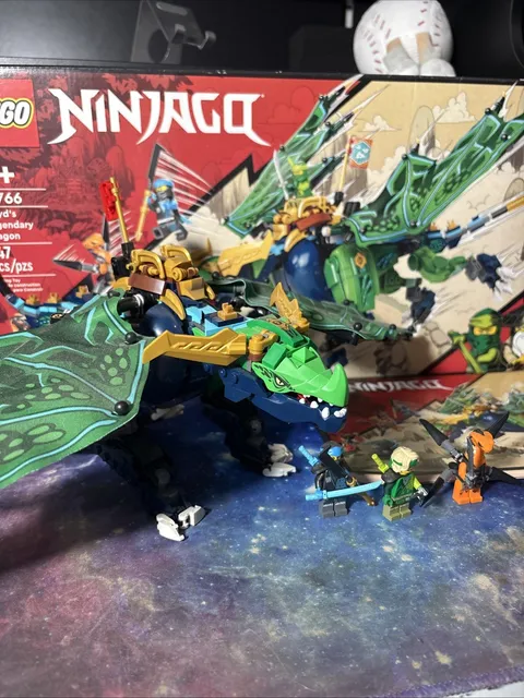 Lego Ninjago 71766: Lloyd's Legendary Dragon Retired -Incomplete w/Box & Manual