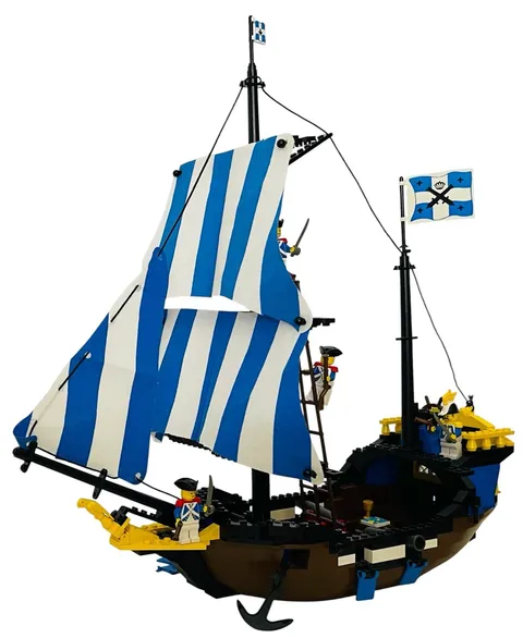 LEGO 6274 CARIBBEAN CLIPPER 1989 PIRATES BLUECOAT IMPERIAL SOLDIERS 97.8% *READ*