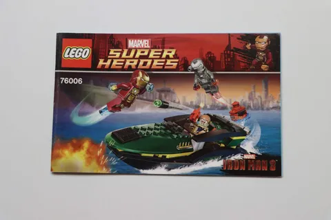 LEGO® Marvel 76006 Iron Man™ Extremis™ Sea Port Battle Instruction Manual Only!