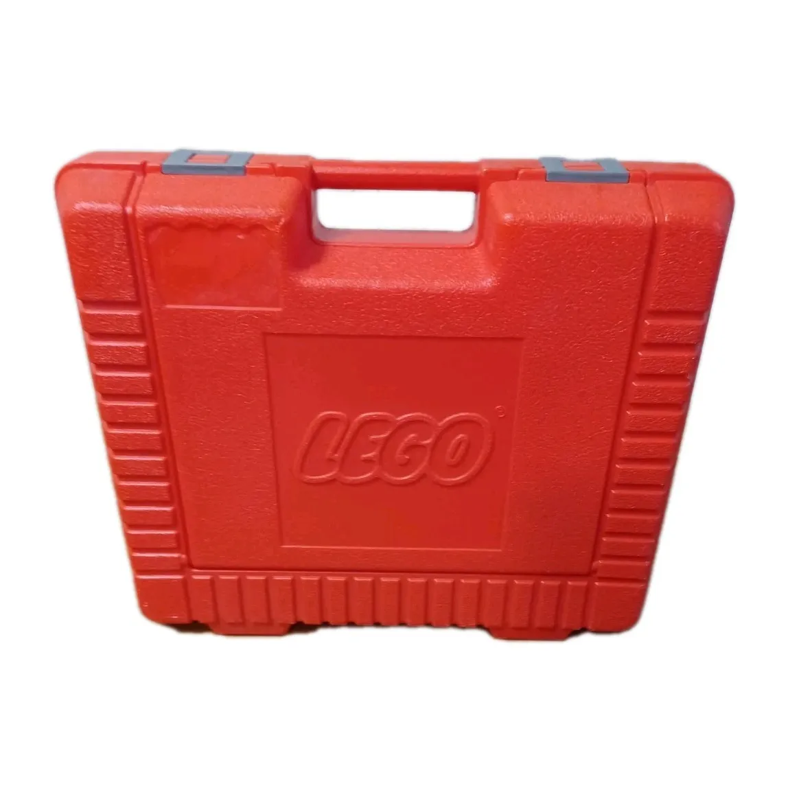Vintage 80s Lego Red Carry Case Made USA Hard Plastic w Handle