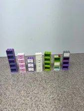 Lot Of LEGO Friends Cupboards, Containers, Drawers And Doors White Pink Purple