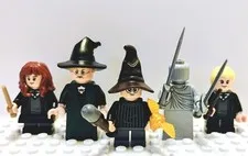 Lego 5 Harry Potter Minifig Lot Harry Draco Malfoy Hermione McGonagall Statue 🔥
