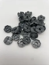 Lego 25x 4032 Plate Round Dark Bluish Gray 4032b 4211042