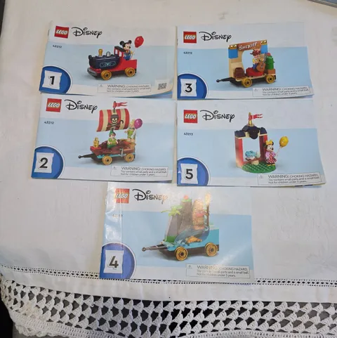 LEGO Disney 43212 Instructions Manuals Complete Set Mickey Minnie Train 1-5