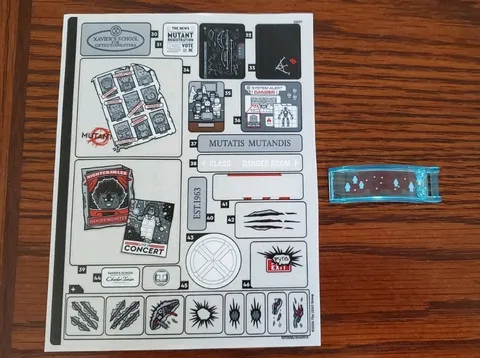 New LEGO Marvel X-Men The X-Mansion 76294 Sticker Sheet #2 Only with Extra Piece