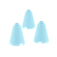 3x LEGO Kegel Brick 2x2x2 Bright Light Blue Open Stud 6383139 63417 3942c