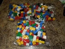 Lot of 3 New Sealed 2007 Multi-colored Basic Lego Brick Pieces - Almost a pound