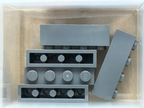 LEGO Parts - Dark Bluish Gray Brick 1 x 4 - No 3010 - QTY 5