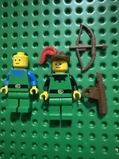 Castle Forestmen Lego Minifigure Lot Of 2 Vintage Authentic with Accessories