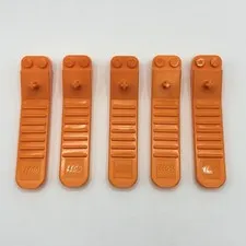 Lego Brick Separator Lot Of 5 Orange 96874 Genuine Parts Bulk Good Condition Lot