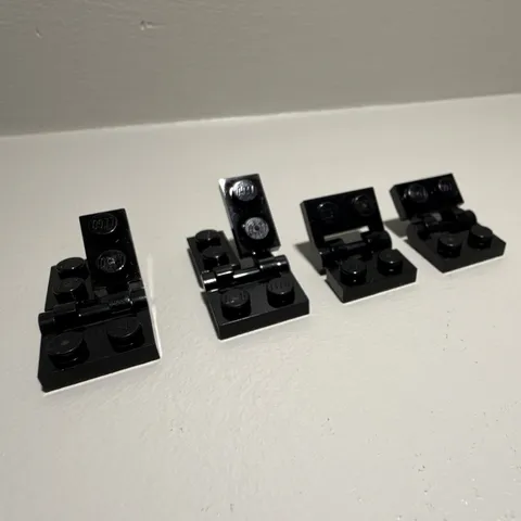 LEGO Star Wars MOC Black Hinge/Click Plate Pieces/Parts 10pcs Ships FREE!!