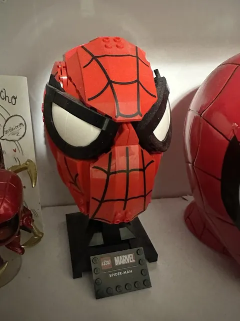lego spiderman head
