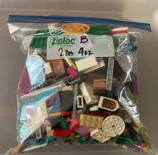 Lego Bricks Random Assortment Random Sizes Random Colors No Minifigures B 2# 4oz