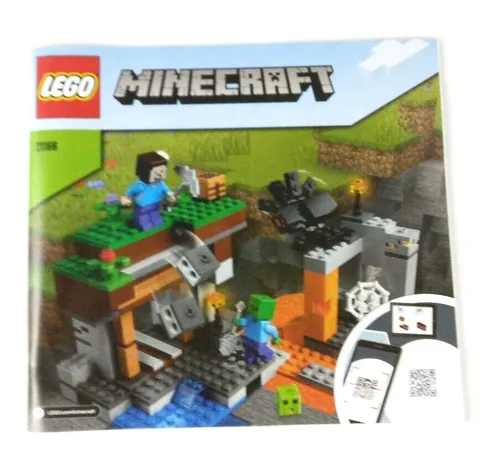 LEGO® Minecraft™ 21166 The "Abandoned" Mine Instruction Manual Book 6352014