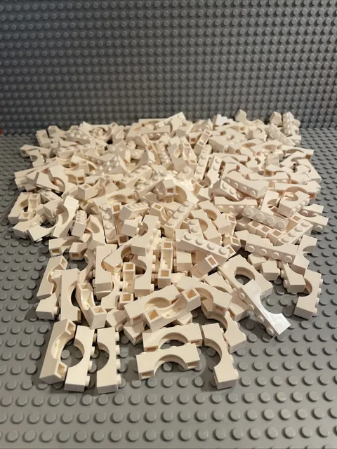 LEGO White 1x4 Arch (3659), Lot Of 250