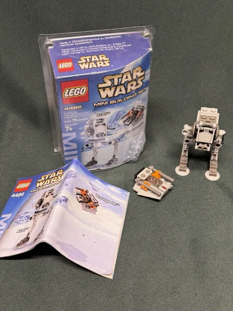 LEGO Star Wars 4486 Mini Building Set AT-ST & Snowspeeder – Pre-Owned
