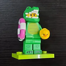 LEGO Minifigures Crocodile Costume Minifigure with Swim Ring & Duck