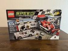 LEGO SPEED CHAMPIONS (75876) Porsche 919 Hybrid and 917K Pit Lane ~NISB~ Retired