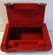 Vintage 1984 RED Lego Building Block Brick Storage Travel Hard Carry Case Box 