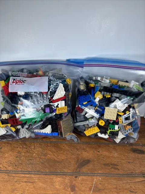 Lego 4 Lb 2Oz Lot Of Random Pieces Bricks Accessories Wheels Various Colors