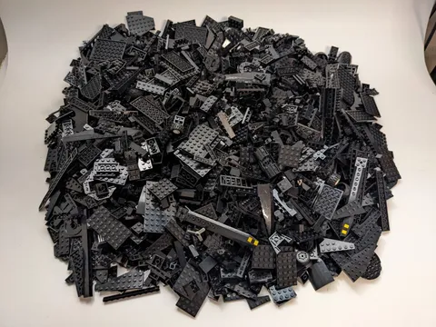 10 lbs Black LEGO Bulk Lot – Genuine Cleaned Sanitized Bricks Plates Mixed Parts