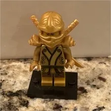 LEGO Minifigures Series 10 Golden Ninja Minifigure w/ 2 Swords 