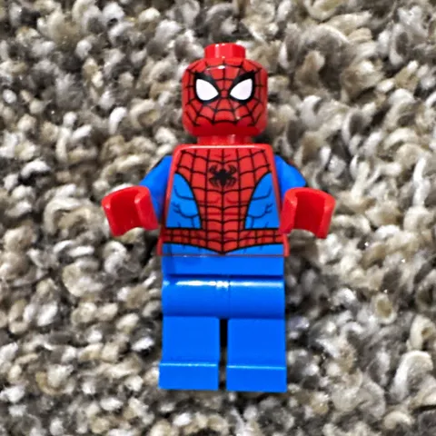 LEGO Marvel Spider-Man Minifigure Red Blue Suit Plastic Figure