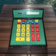 Vintage Rare Tyco LEGO Solar Calculator internal Storage Used ￼