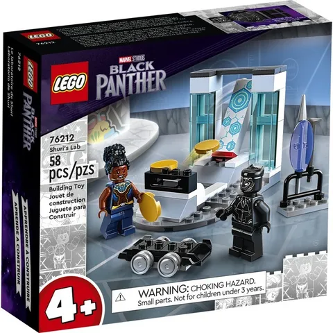 LEGO Black Panther Marvel Shuri's Lab 76212 Ages 4+ 58 Pieces New