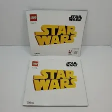 LEGO 75407 Star Wars Brick-Built Star Wars Logo Sign INSTRUCTIONS ONLY