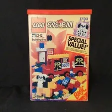 Vintage 1994 LEGO Dalmatian Station Basic System Building Set 1703 100% Complete