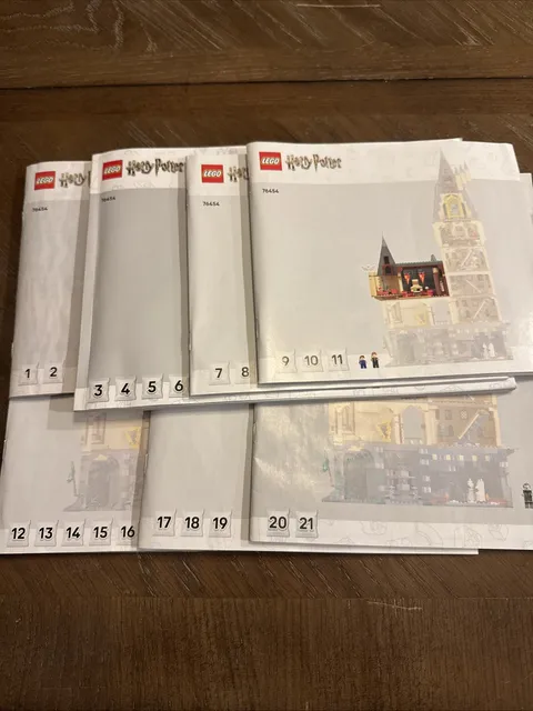 LEGO 76454 Harry Potter Hogwarts Castle The Main Tower Instruction Manuals Only