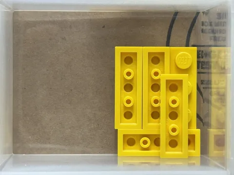 LEGO Parts - Yellow Plate 1 x 3 - No 3623 - QTY 5