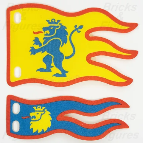 LEGO® Lion Knights Flag Castle Part Pack Yellow Blue 10305 100728 100731 x 2