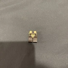 LEGO - Minifig, Tan Hips and Dark Brown Legs with Dark Brown Belt and Chaps